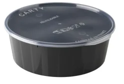 Boîte de conservation ronde CartyBox noire 115 cl (x 25) Carty