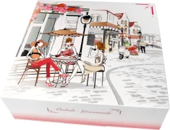 Boîte entremets "Balade Gourmande" hauteur 8 cm 25 x 25 cm (x 50)