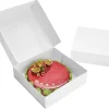 Boîte à savarin carrée blanche hauteur 10 cm 20 x 20 cm (x 10)