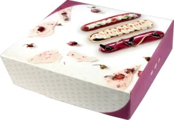 Boîte tarte carrée "Fantaisie" hauteur 5 cm 16 x 16 cm (x 50)
