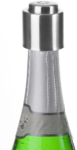 Bouchon champagne avec bouton poussoir Ibili