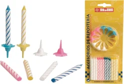 Bougies d'anniversaire avec bobèches Ibili