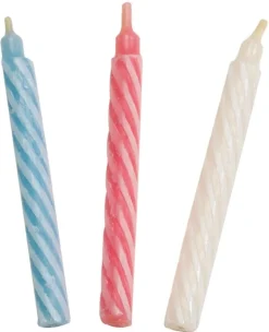 Bougies d'anniversaire (x 100) couleurs assorties