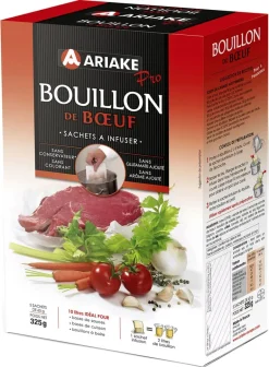 Bouillon de bœuf à infuser 5 x 2 litres Ariake