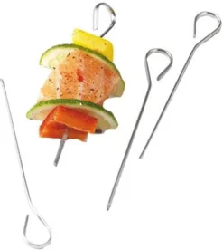 Brochette inox 25 cm (x 6)