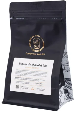 Bâtons de chocolat lait fourré pistache 15 bâtons Villars