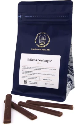 Bâtons de chocolat 48% pour pain au chocolat 166 g (x 30) Valrhona
