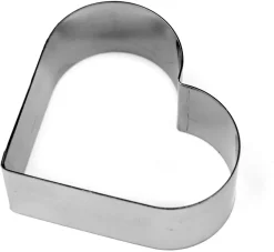 Cadre coeur inox hauteur 7 cm 8,5 cm Gobel