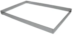 Cadre à entremets inox 57 x 37 x ht 2,5 cm Mallard Ferrière