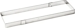 Cadre à flan inox ht 2,5 cm 37 x 11 cm Matfer