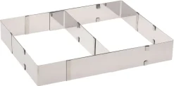 Cadre à pâtisserie inox extensible 18,5 à 34,5 cm Westmark