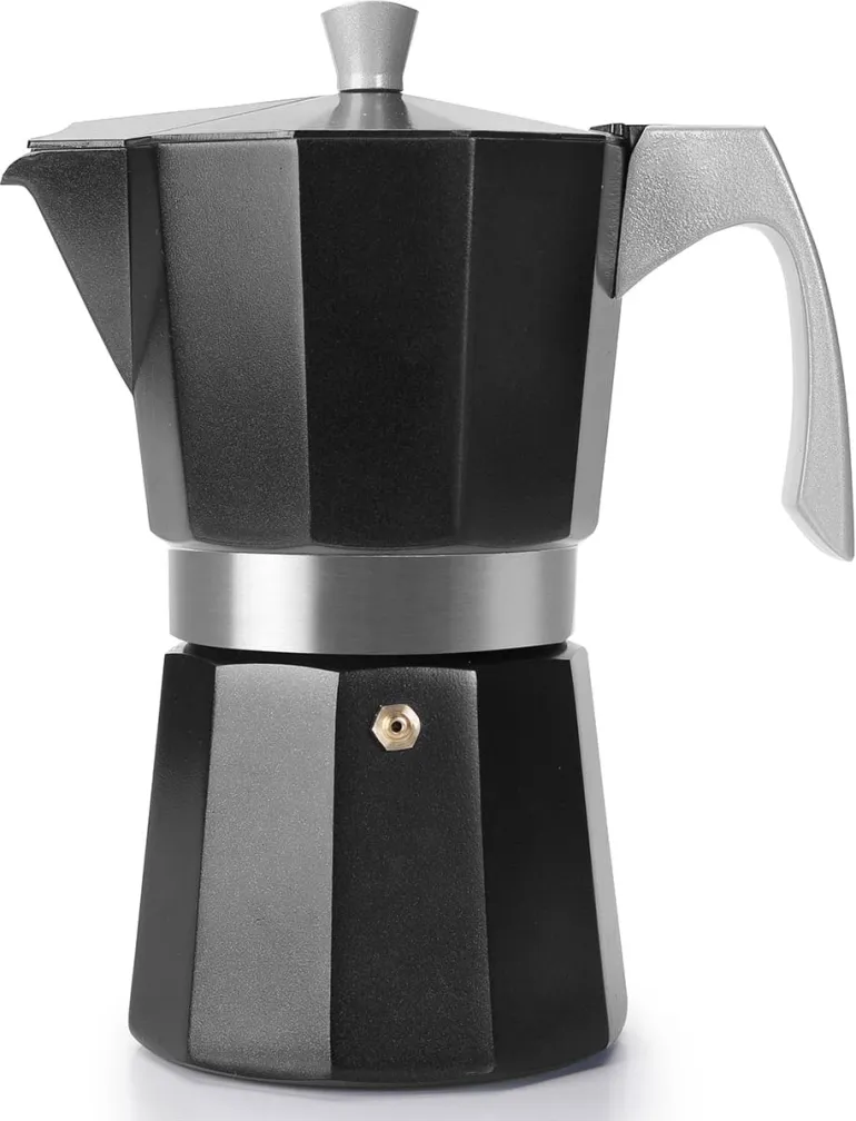Cafetière italienne Evva noire 6 tasses Ibili