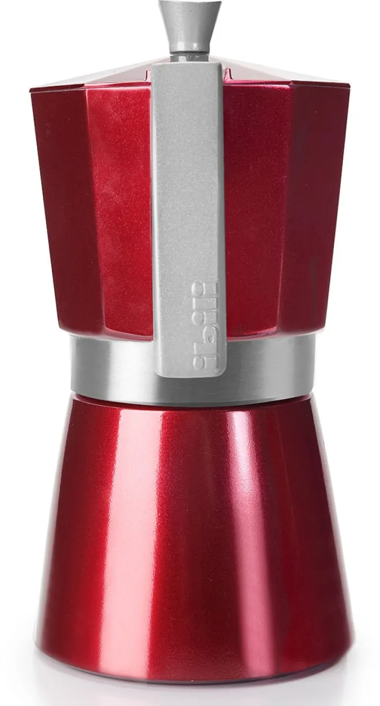Cafetière italienne Evva rouge 6 tasses Ibili