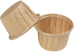 Caissette écrue (x 200) ingraissables Ø 4,3 x ht 3,8 cm Nordia