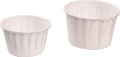 Caissette papier blanc Ø 3,8 x ht 2,8 cm (x 100) Nordia