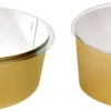 Caissettes plastiques habillage or Ø 8 x ht 3 cm Mallard Ferrière