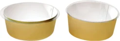 Caissettes plastiques habillage or Ø 8 x ht 3 cm Mallard Ferrière