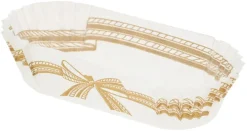 Caissettes pour éclairs (x 1000) papier sulfurisé Ruban or