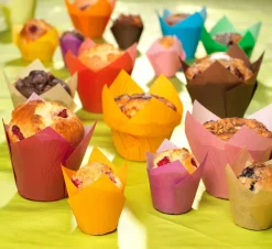 Caissette Tulipcup marron (x 300) droite Ø 3,5 x ht 6 cm Nordia