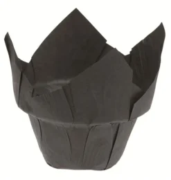 Caissette Tulipcup noire (x 150) avec step Ø 5 x ht 8 cm Nordia