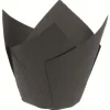 Caissette Tulipcup noire (x 200) droite Ø 5 x ht 8 cm Nordia