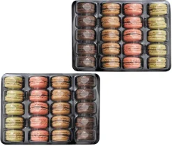 Calages + 100 couvercles (x 100) pour 20 macarons