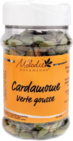 Cardamome verte en gousses 105 g Mélodie Gourmande