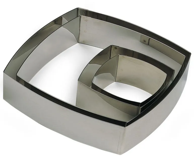 Carré bombé inox 8 x 8 cm Gobel