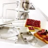 Carré à entremets inox ht 3,5 cm 22,5 x 22,5 cm Matfer