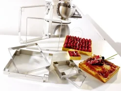 Carré à entremets inox ht 3,5 cm 38 x 38 cm Matfer