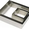 Carré inox 8 x 8 x ht 4,5 cm Gobel