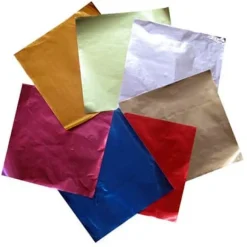 Carré papier métallisé (x 1000) pour chocolats et bonbons Fuchsia (8 x 8 cm) Mallard Ferrière