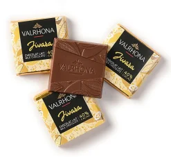 Carrés chocolat Jivara Instant café par Valrhona 40 napolitains Valrhona
