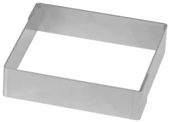 Carré à tarte inox bord droit ht 2 cm 7 cm Mallard Ferrière