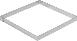 Carré à tarte inox bord droit ht 2 cm 16 cm Mallard Ferrière