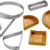 Carré à tarte perforé inox ht 2 cm 20 x 20 cm Mallard Ferrière
