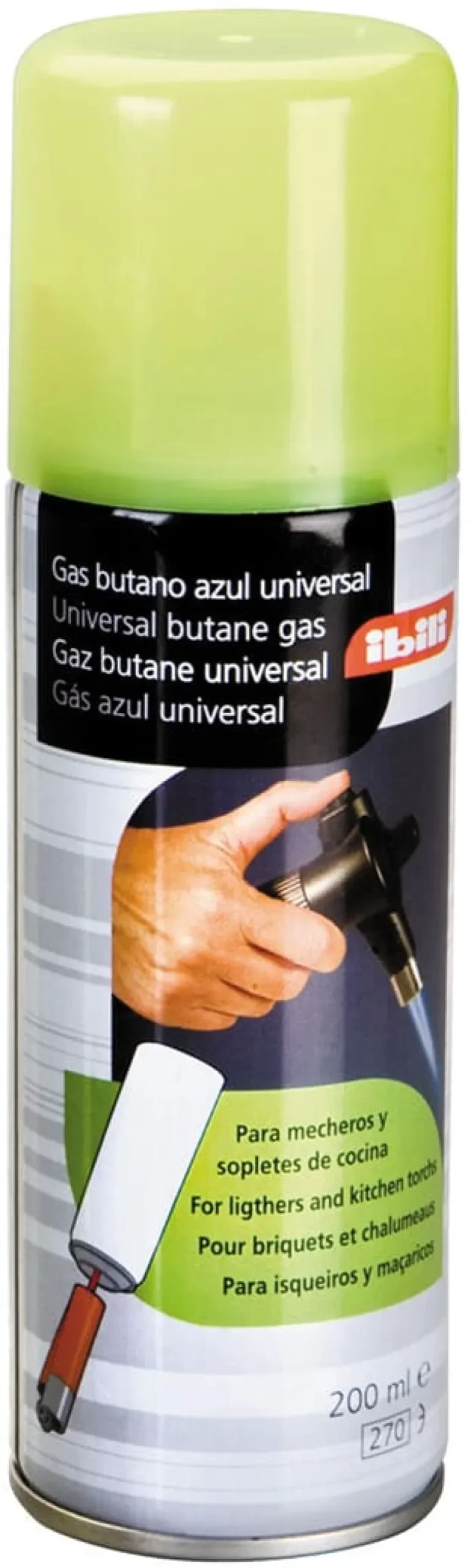 Cartouche de gaz pour briquet ou chalumeau 200 ml Ibili