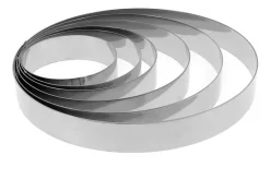 Cercle à entremets inox hauteur 3,5 cm Ø 10 cm Mallard Ferrière