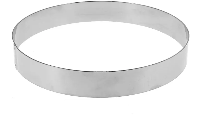 Cercle à entremets inox hauteur 3,5 cm Ø 20 cm Mallard Ferrière