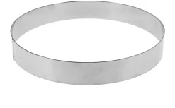 Cercle à entremets inox hauteur 3,5 cm Ø 22 cm Mallard Ferrière