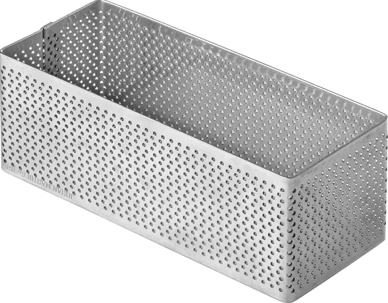 Cercle perforé pour viennoiserie forme rectangle 12 x 5 x ht 4,5 cm Pavoni