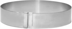 Cercle pâtisserie extensible hauteur 4,5 cm Ø 18 à 36 cm De Buyer