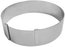 Cercle pâtisserie extensible hauteur 6,5 cm Ø 18 à 36 cm De Buyer