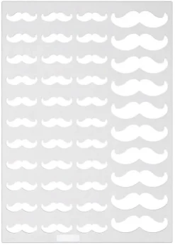 Chablon en silicone (x 2) 43 Moustaches Silikomart