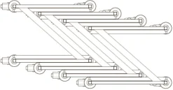 Échelle à glissières emboîtable