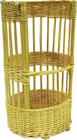 Claie à pain en osier Ø 27 x ht 52 cm