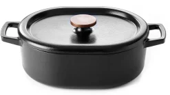 Cocotte ovale fonte émaillée Nori revêtement céramique 42 x 31,5 cm Beka