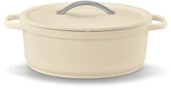 Cocotte ovale Plume beige 31 cm Beka