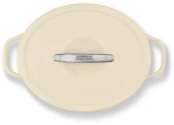 Cocotte ovale Plume beige 31 cm Beka