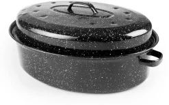 Cocotte Roaster acier émaillé 38 x 28 cm Ibili